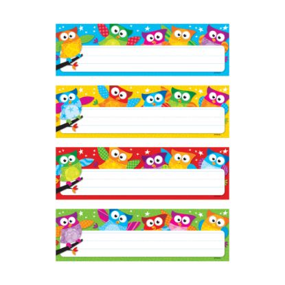 Picture of TREND Owl-Stars! Desk Toppers Name Plates Variety Pack, 2 7/8in x 9 1/2in, 32 Per Pack, 6 Packs