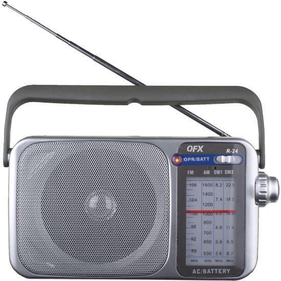 Picture of QFX Retro AM/FM/SW1 and SW2 Portable Radio - Headphone - 3 x D - Portable