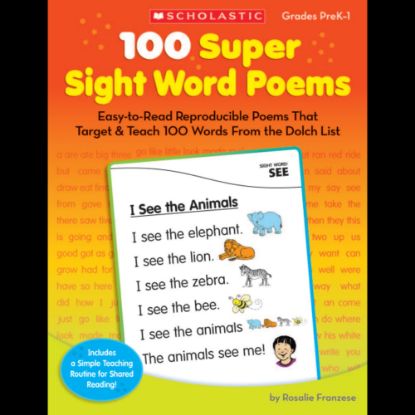 Picture of Scholastic 100 Super Sight Word Poems