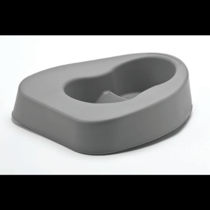 Picture of Medline Bariatric Bedpans, 3 1/2in x 15in x 12in, Graphite, Case Of 20