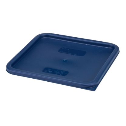 Picture of Cambro CamSquare Lids For 12/18/22 Qt Storage Containers, Midnight Blue, Pack Of 6 Lids