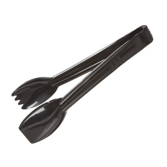 Picture of Carlisle Carly Salad Tongs, 9in x 1 3/4in, Black