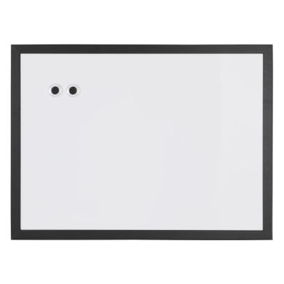 Picture of Realspace Magnetic Dry-Erase Whiteboard, 18in x 24in, Black Finish Frame