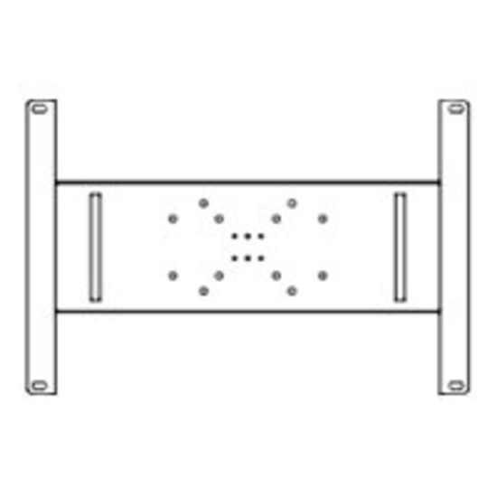 Picture of Peerless-AV PLP-V6X6 Mounting Plate for Flat Panel Display - Black - 600 x 600 - VESA Mount Compatible - 1