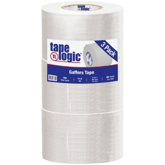 Picture of Tape Logic Gaffers Tape, 4in x 60 Yd., 11 Mil, White, Case Of 3 Rolls