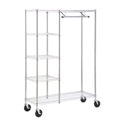 Picture of Honey-Can-Do Urban Steel Heavy-Duty Storage Valet, 5-Tiers, 68inH x 48inW x 18inD, Chrome