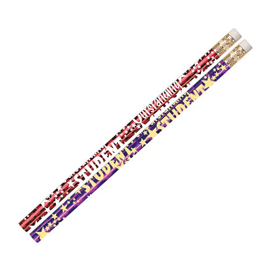 Picture of Musgrave Pencil Co. Motivational Pencils, 2.11 mm, #2 Lead, Outstanding Student, Multicolor, Pack Of 144