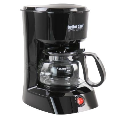 Picture of Better Chef 4-Cup Compact Coffee Maker With Removable Filter Basket, Black