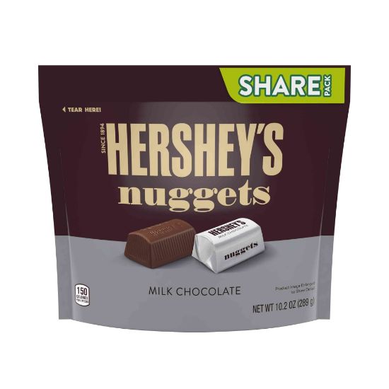 Picture of Hersheys Nuggets Milk Chocolate Candy, 10.2 Oz, Pack Of 3 Bags