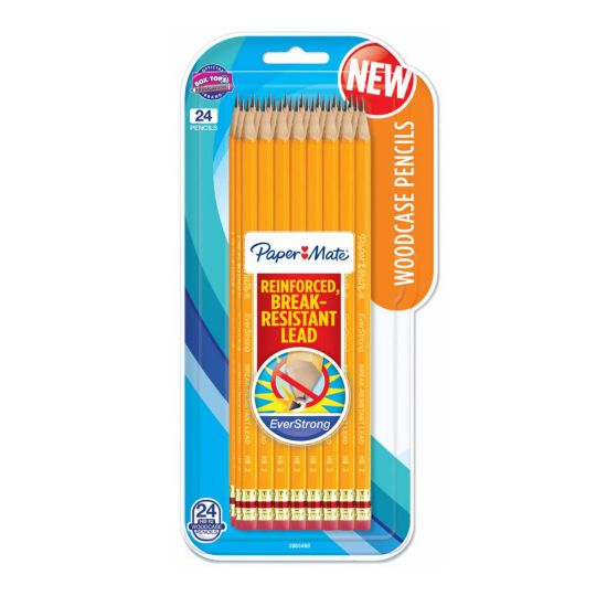 Picture of Paper Mate Everstrong Break-Resistant Pencils, #2 HB Lead, Pack Of 24 Pencils