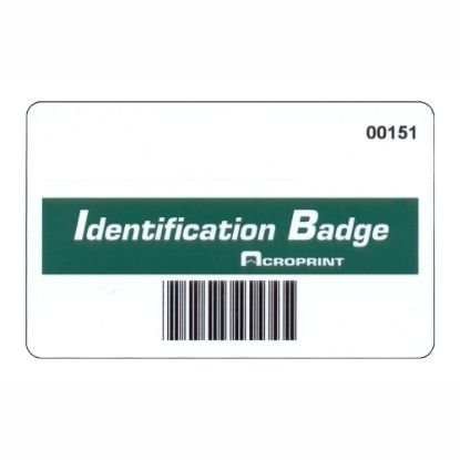 Picture of Acroprint timeQplus Barcode Badges, #TQ600, Numbered 16 - 50, 3in x 4in, Pack Of 35