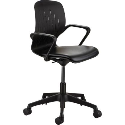 Picture of Safco Shell Vinyl Mid-Back Desk Chair, Black