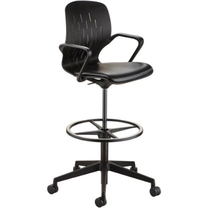 Picture of Safco Shell Extended-Height Chair, Black