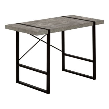 Picture of Monarch Specialties Randy 49inW Computer Desk, Concrete/Black