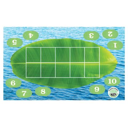 Picture of Sensational Math Froggy 10-Frame Floor Mat, 3ft x 5ft, Blue/Green, Grade K - 2