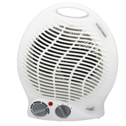 Picture of Vie Air 1500-Watt Fan Home Heater, 5inH x 9inW x 10-3/4inD, White