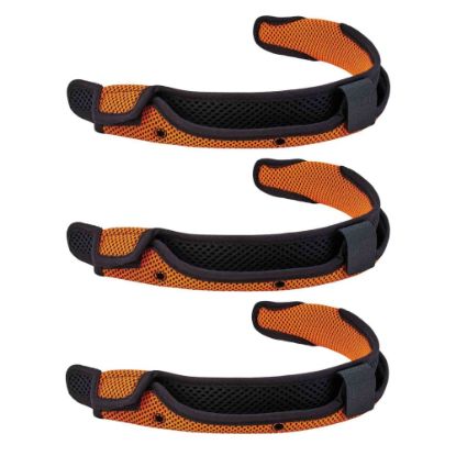 Picture of Ergodyne Skullerz 8984 Hard Hat Replacement Sweatbands, Orange, Pack Of 3 Sweatbands