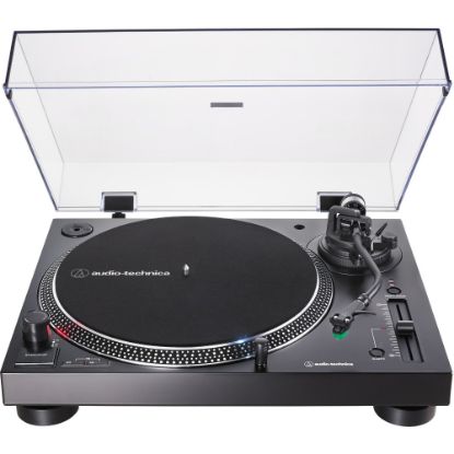 Picture of Audio-Technica Direct-Drive Turntable (Analog & USB) - Direct Drive - S-shaped Manual Tone Arm - 33.33, 45, 78 rpm - Analog MagneticDie-cast Aluminum Platter - Black - USB