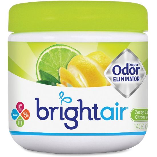 Picture of BRIGHT Air Super Odor Eliminator Gel, Zesty Lemon Lime, 14 Oz