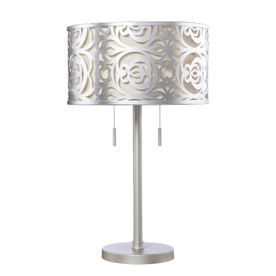 Picture of SEI Vedrix Table Lamp, 25-1/2inH, Silver/White