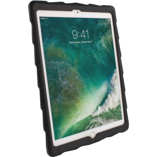 Picture of Gumdrop Drop Tech Case for iPad (2017) - Black, Smoke, Transparent - For Apple iPad (5th Generation) Tablet - Smoke