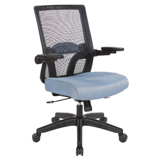 Picture of Office Star Space Seating 867 Series Ergonomic Mesh Mid-Back Chair, Blue/Black