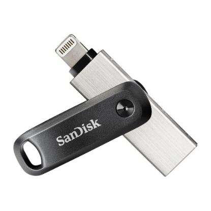 Picture of SanDisk iXpand Mobile Storage Flash Drive, 128GB, Silver