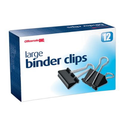 Picture of OIC Binder Clips, Large, 2in, Black, Box Of 12