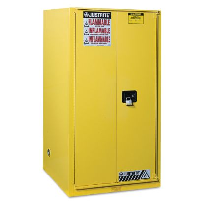 Picture of Safety Cabinets for Combustibles, Manual-Closing Cabinet, 96 Gallon, Yellow