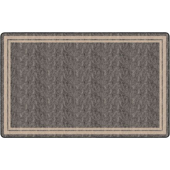 Picture of Flagship Carpets Double-Border Rectangular Rug, 90in x 144in, Gray