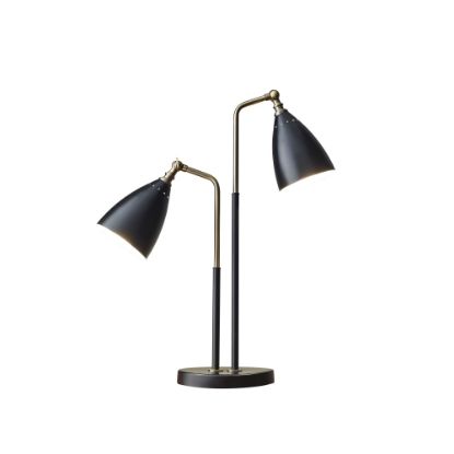 Picture of Adesso Chelsea 2-Light Table Lamp, 32 1/2inH, Black