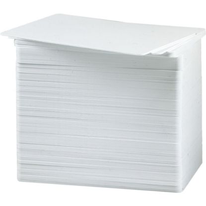 Picture of Fargo UltraCard CR-80 Blank PVC Card Stock, White, 3.37in x 2.12in, Pack Of 500