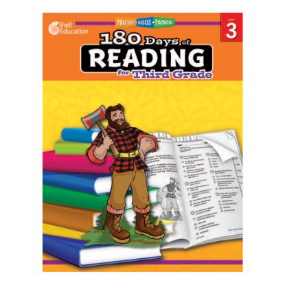 Picture of Shell Education 180 Days Of Reading Workbook, Grade 3