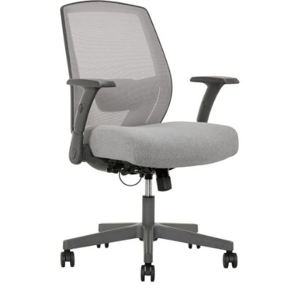 Picture of Serta SitTrue Rayne Ergonomic Mesh/Fabric Mid-Back Task Office Chair, Gray