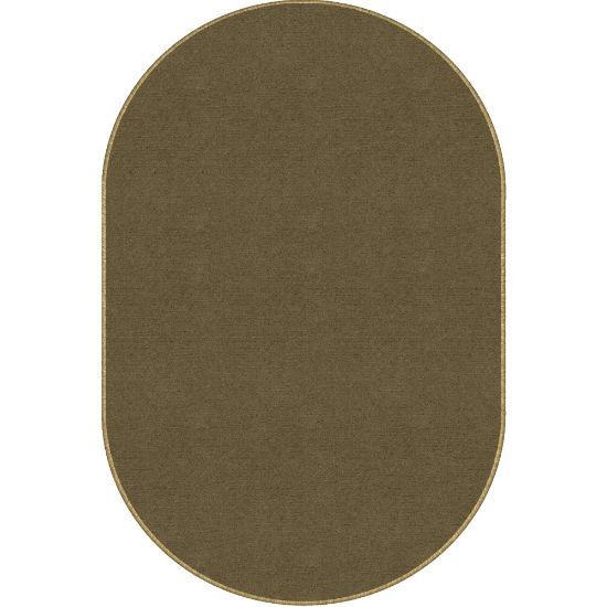 Picture of Flagship Carpets Americolors Rug, Oval, 7ft 6in x 12ft, Almond