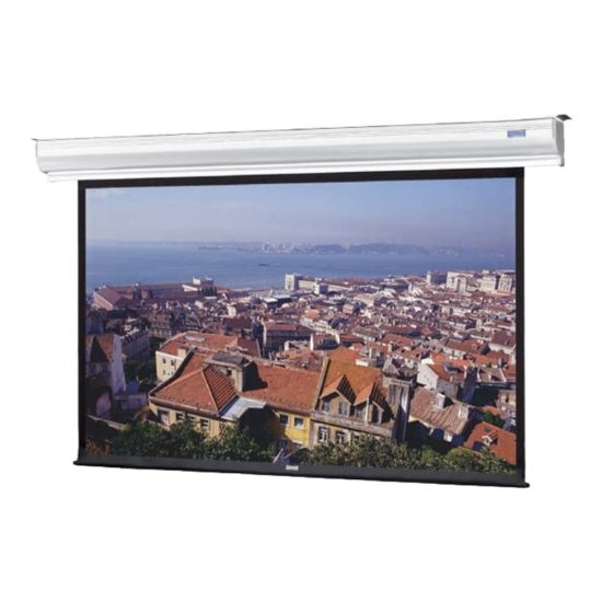 Picture of Da-Lite Contour Electrol Square Format - Projection screen - ceiling mountable, wall mountable - motorized - 120 V - 136in (135.8 in) - 1:1 - Matte White - white powder coat