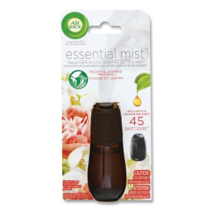 Picture of Air Wick Essential Mist Refills, Peony And Jasmine, 0.67 Oz, Carton Of 6 Bottles