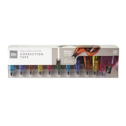 Picture of Office Depot Brand Side-Application Correction Tape, 1 Line x 392in, Pack Of 12