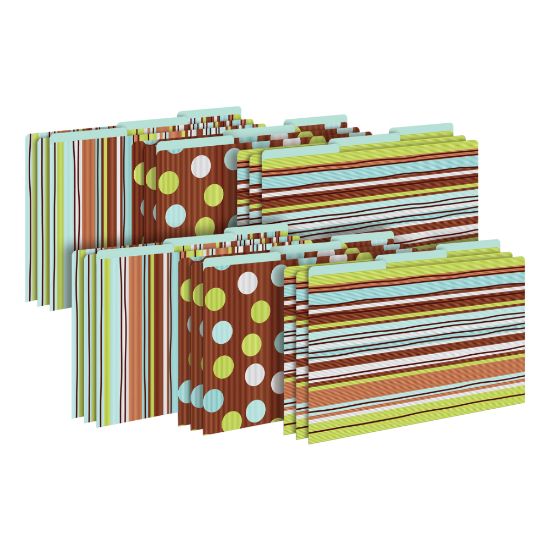 Picture of Barker Creek Tab File Folders, Legal Size, Ribbon By The Yard, Pack Of 18 Folders