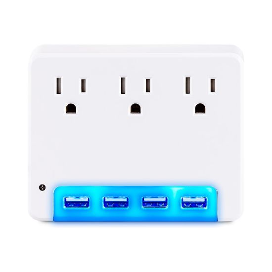 Picture of CyberPower Professional Series P3WUN - Surge protector - AC 125 V - output connectors: 3 - white