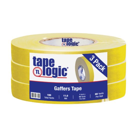 Picture of Tape Logic Gaffers Tape, 1in x 60 Yd., 11 Mil, Yellow, Case Of 3 Rolls