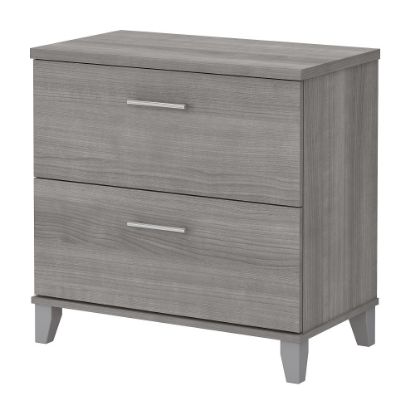 Picture of Bush Business Furniture Somerset 29-3/4inW x 16-11/16inD Lateral 2-Drawer File Cabinet, Platinum Gray, Standard Delivery