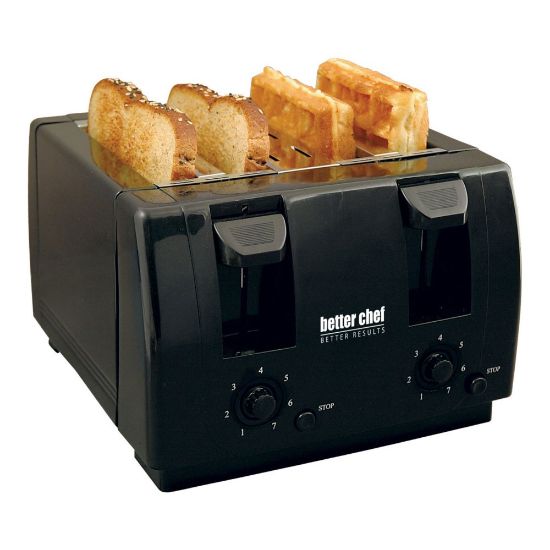 Picture of Better Chef 4-Slice Dual-Control Toaster, Black