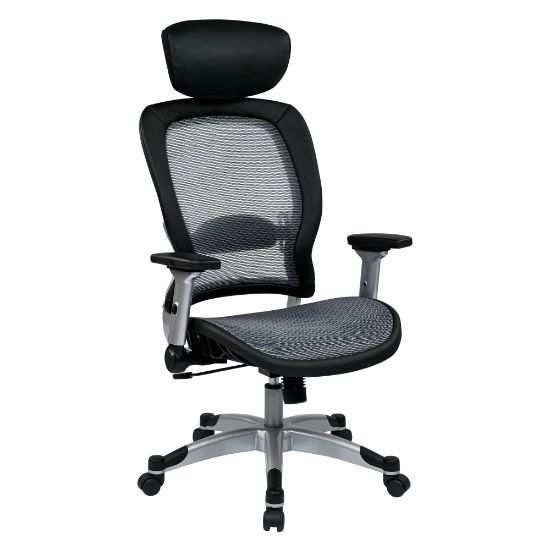 Picture of Office Star Professional Light AirGrid Ergonomic Mesh High-Back Managers Chair, Platinum