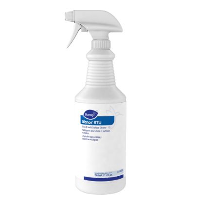 Picture of Diversey Glance Glass & Multi-Surface Cleaner, Original Scent, 32 Oz, Pack Of 12 Bottles