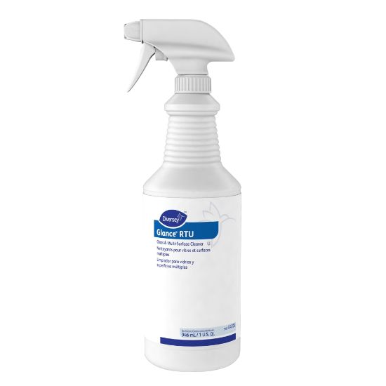 Picture of Diversey Glance Glass & Multi-Surface Cleaner, Original Scent, 32 Oz, Pack Of 12 Bottles