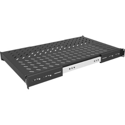 Picture of Vertiv 1U Depth Adjustable Sliding Shelf 100lbs - 1U Rack Height x 19in Rack Width x 33.60in Rack Depth - Rack-mountable - Black - Metal - 100 lb Maximum Weight Capacity