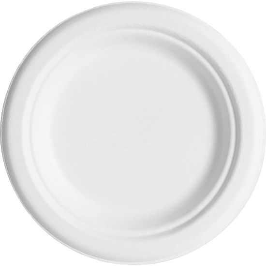 Picture of ECO-Products Sugarcane Plates, 6in, White, 20 Plates Per Pack, Case Of 50 Packs