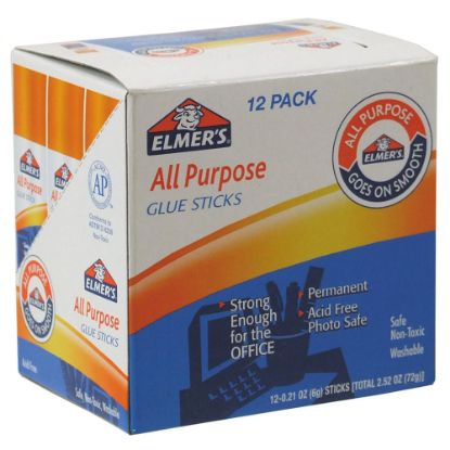 Picture of Elmers All-Purpose Glue Sticks, 0.21 Oz, Pack Of 12