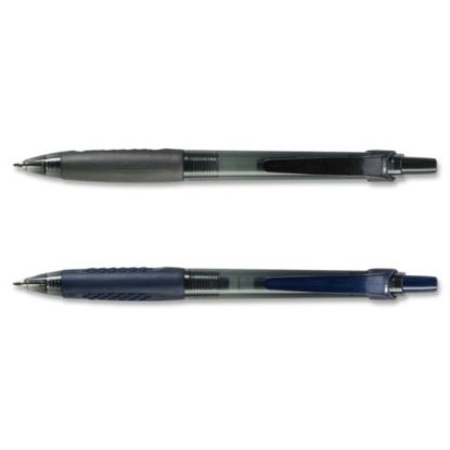 Picture of Integra Easy Click Retractable Ballpoint Pen - Medium Pen Point - Retractable - Black - Black Barrel - 1 Dozen